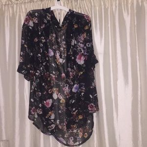 see through floral pull over